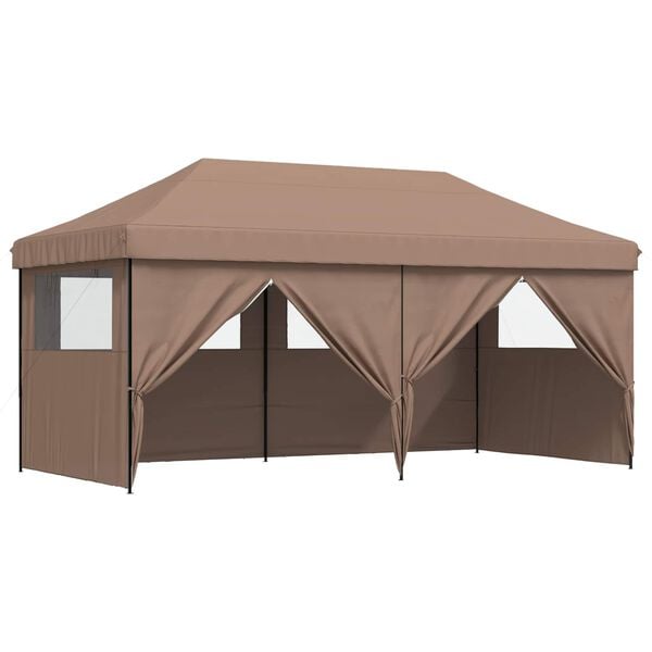 vidaXL Carpa de Fiesta Marr&oacute;n 292 x 580 x 315 cm Tela Oxford