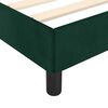 vidaXL Estructura cama sin colch&oacute;n terciopelo verde oscuro 180x200 cm
