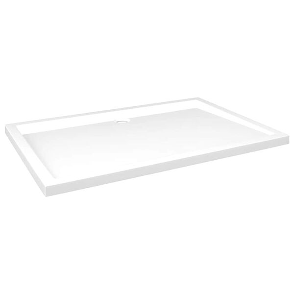 vidaXL Plato de ducha rectangular ABS 80x120 cm