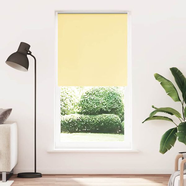 cmvidaXL Estor Enrollable Opaco Amarillo 110x210 cm Tela Ancho 105,7cm
