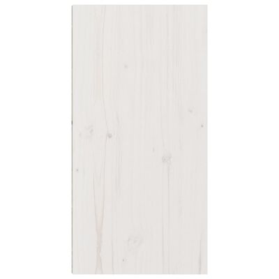 vidaXL Armario de pared 2 uds madera maciza de pino blanco 30x30x60 cm
