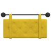 vidaXL Cabecera Colgante Amarillo 100 x 55 x 5 cm Terciopelo