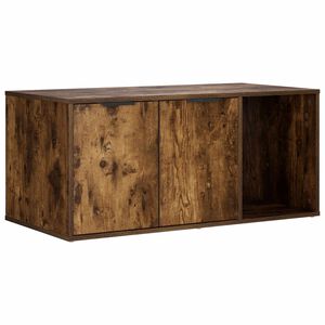 vidaXL Mueble Transport&iacute;n para Gatos Roble Ahumado 100 x 49 x 45 cm