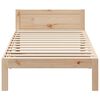 vidaXL Estructura de cama sin colch&oacute;n madera maciza de pino 80x200 cm