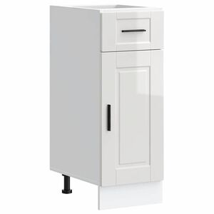vidaXL Mueble bajo de cocina porto alto brillo blanco