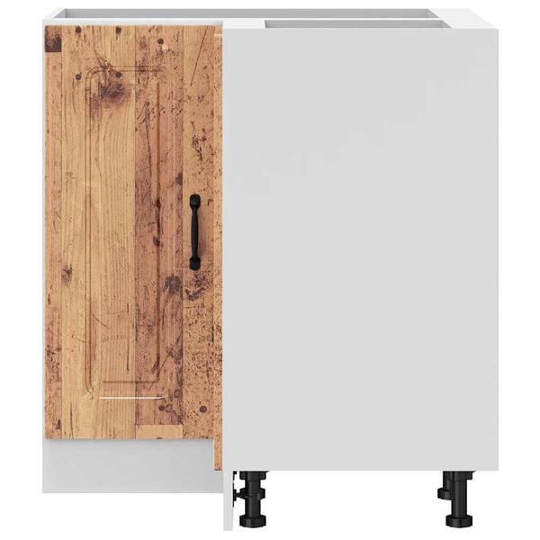 vidaXL Mueble bajo esquinero cocina Kalmar madera antigua ingenier&iacute;a