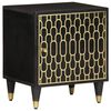 vidaXL Mesitas de noche 2 uds madera maciza de mango 40x33x46 cm