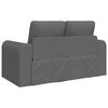 vidaXL Sof&aacute; cama 60cm Gris oscuro tela