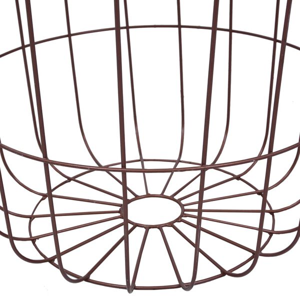 vidaXL Mesa de centro de MDF color cobre Ø 39,5 cm