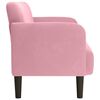 vidaXL Sof&aacute; Loveseat terciopelo rosa 109 cm