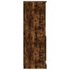 vidaXL Aparador de madera contrachapada roble ahumado 60x35,5x103,5 cm