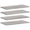vidaXL Estantes pared 4 uds madera ingenier&iacute;a gris Sonoma 60x20x1,5 cm