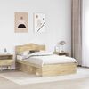 vidaXL Estructura de cama Sonoma 120 x 200 cm Madera de pino macizo