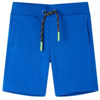 Pantalón corto infantil con cordón azul 92