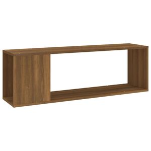 vidaXL Mueble para TV madera contrachapada roble marr&oacute;n 100x24x32 cm