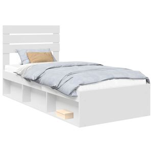vidaXL Estructura de cama 100 x 200 cm Madera de pino macizo