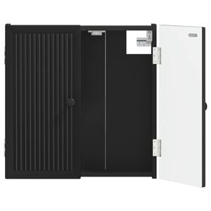 vidaXL Armario para dianas EDE Negro 52,5 x 10,5 x 53,5 cm