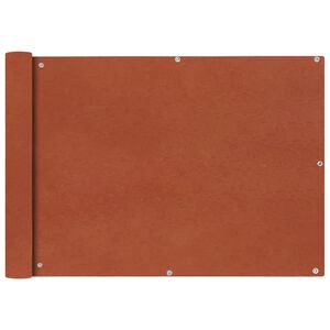 vidaXL Toldo para balc&oacute;n tela oxford terracota 75x400 cm