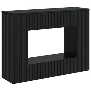 vidaXL Mesa Consola Rayado Negro 101 x 29 x 74 cm Madera de ingenier&iacute;a