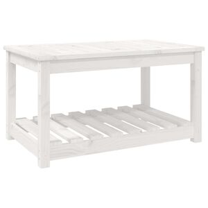 vidaXL Mesa de jard&iacute;n madera maciza de pino blanco 82,5x50,5x45 cm
