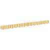 vidaXL Repuesto de volantes para toldo Amarillo y blanco 2,5 m