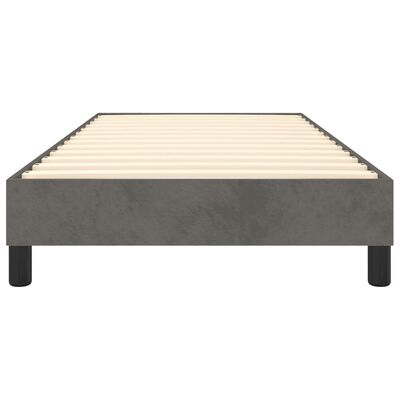 vidaXL Estructura de cama de terciopelo gris oscuro 100x200 cm