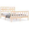 vidaXL Estructura de cama sin colch&oacute;n madera de pino maciza 120x200 cm