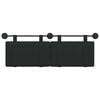 vidaXL Cabecera Colgante Liso Negro 130 x 55 x 5 cm tela