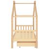 vidaXL Estructura cama ni&ntilde;os con cajones madera maciza pino 90x200 cm