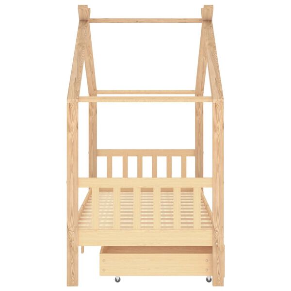 vidaXL Estructura cama ni&ntilde;os con cajones madera maciza pino 90x200 cm