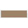 vidaXL Toldo lateral retr&aacute;ctil 160 x 600 cm Poli&eacute;ster Rectangular Topo
