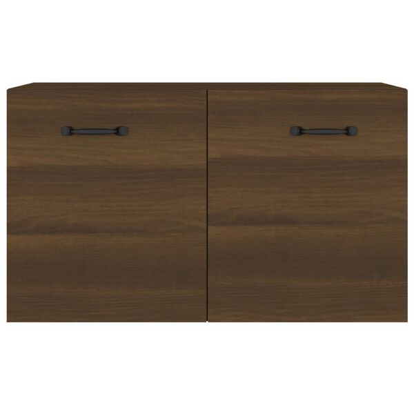 vidaXL Armario pared madera contrachapada marr&oacute;n roble 60x36,5x35 cm