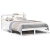 vidaXL Estructura de cama sin colch&oacute;n madera maciza blanca 120x190 cm