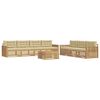 vidaXL Conjunto de sof&aacute;s de exterior 8 uds. y Beige