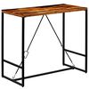 vidaXL Mesa de bar de madera maciza reciclada 120x60x106 cm