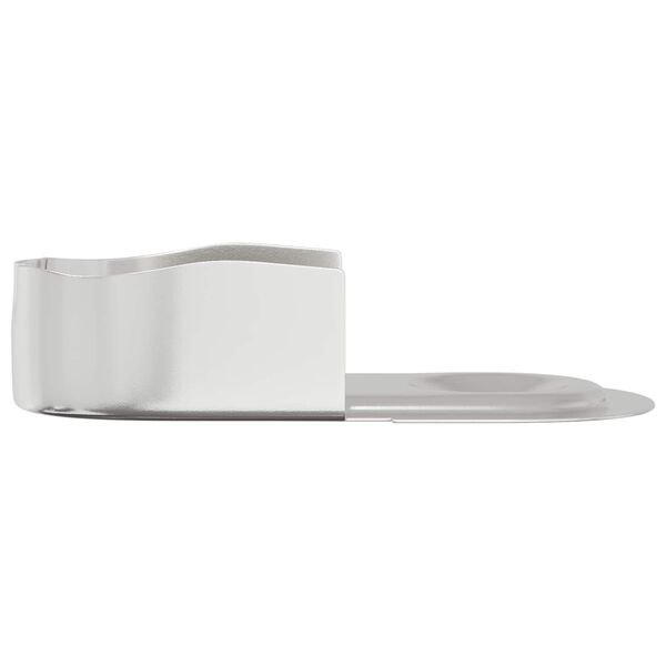 vidaXL Soporte de barra de armario 2 pcs Zinc 40 x 18 x 10 mm Hierro