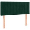 vidaXL Cama box spring con colch&oacute;n terciopelo verde oscuro 100x200 cm