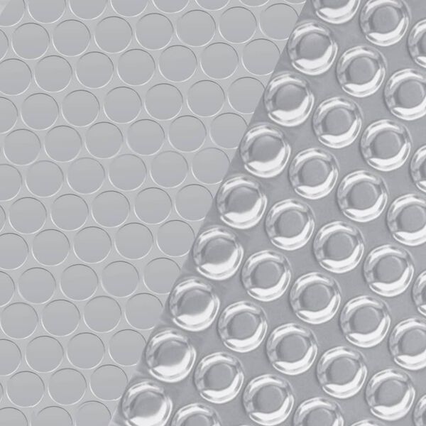 vidaXL Cubierta de piscina PE plateado 210 cm