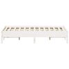 vidaXL Estructura de cama sin colch&oacute;n madera maciza blanca 120x190 cm