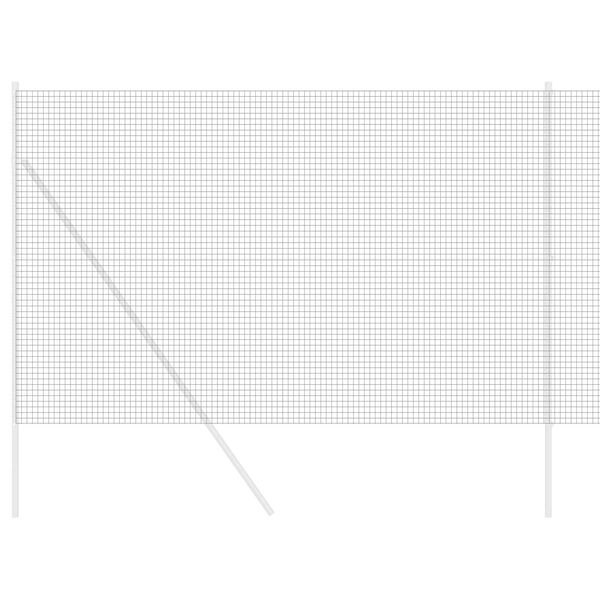 vidaXL Cerca de Alambre Soldado Gris 1.6 x 25 m Acero