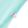 Camiseta infantil verde menta claro 140