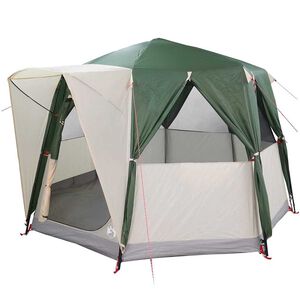 vidaXL Tienda de campa&ntilde;a para 3 personas Verde y 320 x 320 x 203 cm