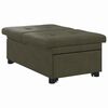 vidaXL Sof&aacute; cama Verde militar 194 x 67 x 82 cm Tela Huahua