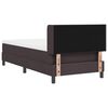 vidaXL Cama tipo Box Spring Marr&oacute;n Oscuro 200 x 100 cm Poli&eacute;ster