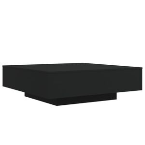 vidaXL Mesa de centro madera de ingenier&iacute;a negro 100x100x31 cm