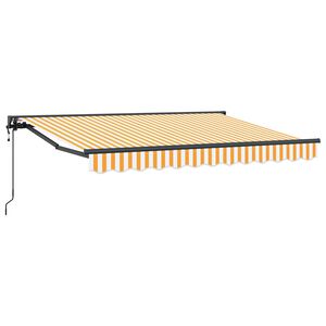 vidaXL Toldo Retr&aacute;ctil El&eacute;ctrico Amarillo y 2,5 x 2 m