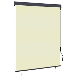 vidaXL Estor enrollable de exterior color crema 140x250 cm