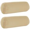 vidaXL Funda de almohada 2 pcs HEERLEN Beige &Oslash; 15 x 40 cm Poli&eacute;ster