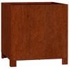 vidaXL Jardinera con patas acero corten oxidado 40x40x40 cm