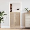 vidaXL Puerta de Armario 2 pcs Natural 140.5 x 2.1 x 49.5 cm